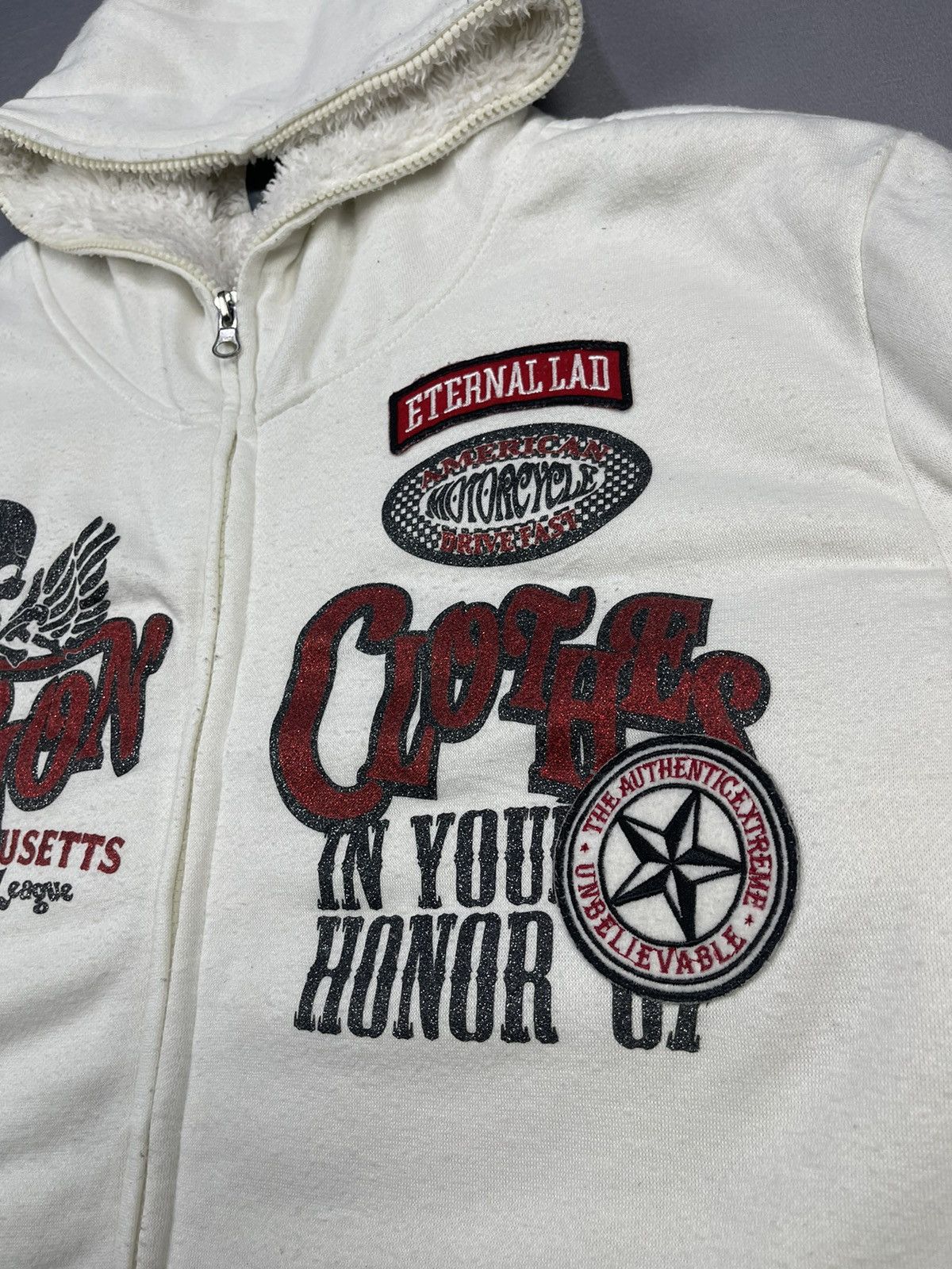 Hypebeast The Big Game Union Clothes Skull Overprint Full Zipper Size US L / EU 52-54 / 3 - 8 Thumbnail