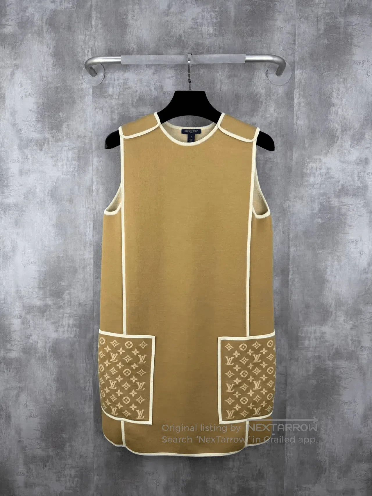 Louis Vuitton Louis Vuitton x Grace Coddington Sleeveless Wool Dress. Size S / US 4 / IT 40 - 1 Thumbnail