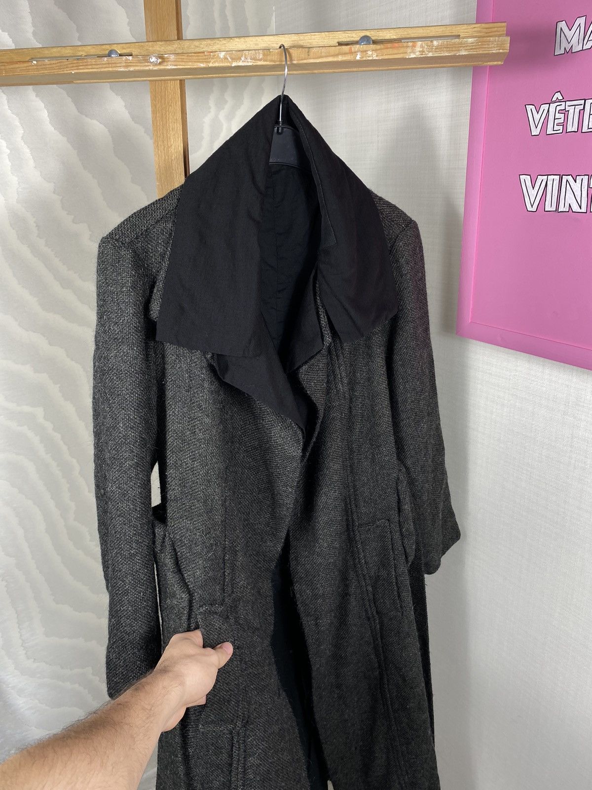 Rick Owens × Vintage Olmar & Mirta Anthracite Coat Size S / US 4 / IT 40 - 7 Thumbnail