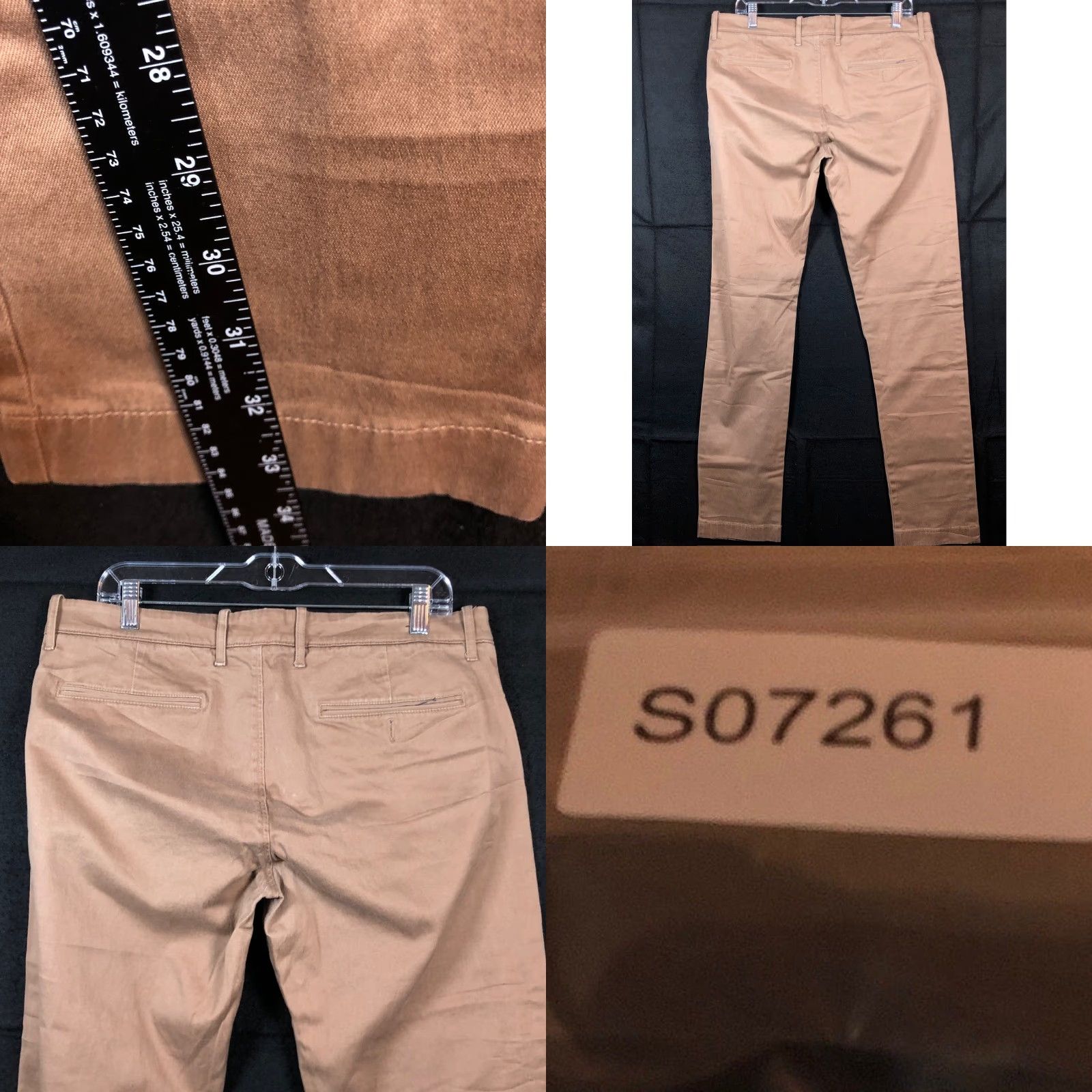 J.Crew J.CREW Mens Pants Tan Chinos Slim Fit Khakis Career Casual Stretch 34x34 Pants Mens Tan Slim Fit Chinos Casual Workwear 34x34 Size US 34 / EU 50 - 8 Thumbnail