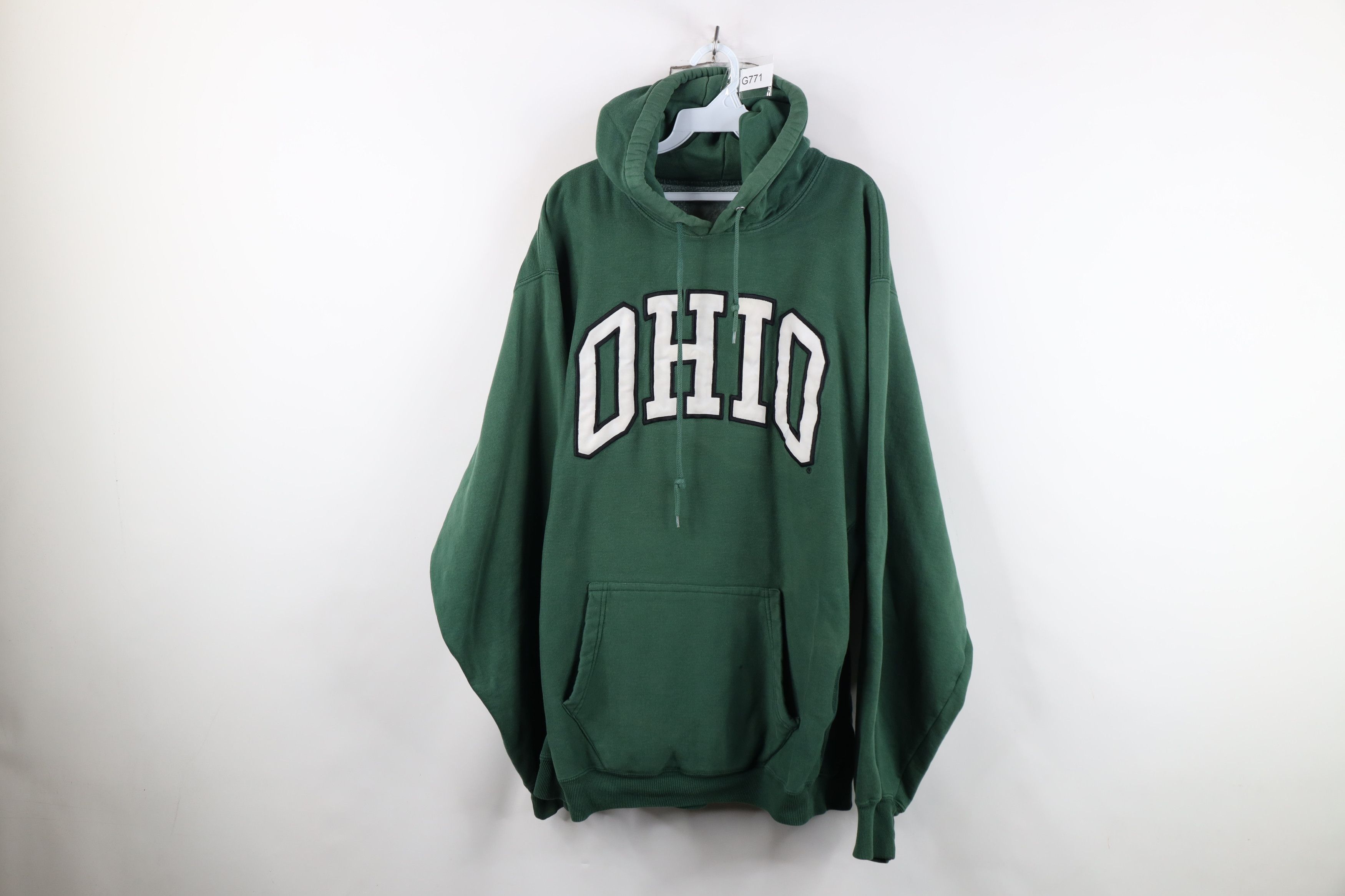 Vintage Vintage 90s Heavyweight Ohio University Hoodie Sweatshirt Size US XXL / EU 58 / 5 - 1 Thumbnail