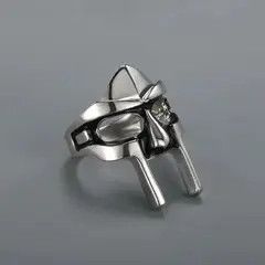 Jewelry Kawamura x Marie MF DOOM Mask Ring( Size 7-13 ) Size ONE SIZE - 3 Thumbnail