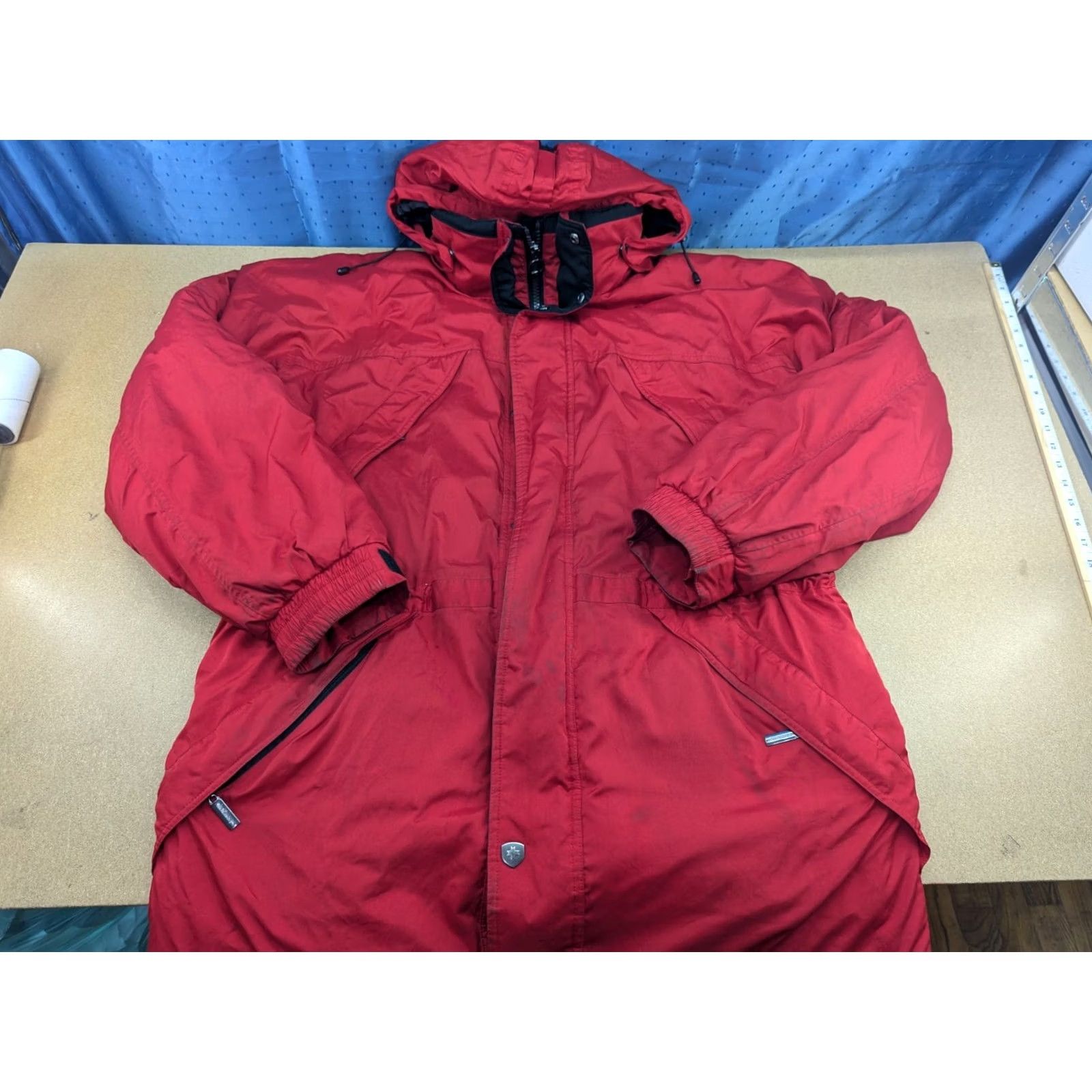 Vintage VINTAGE Wellensteyn Brandungsparka Jacket Men XL Red Waterproof Hooded Parka Mens Size US XL / EU 56 / 4 - 3 Thumbnail