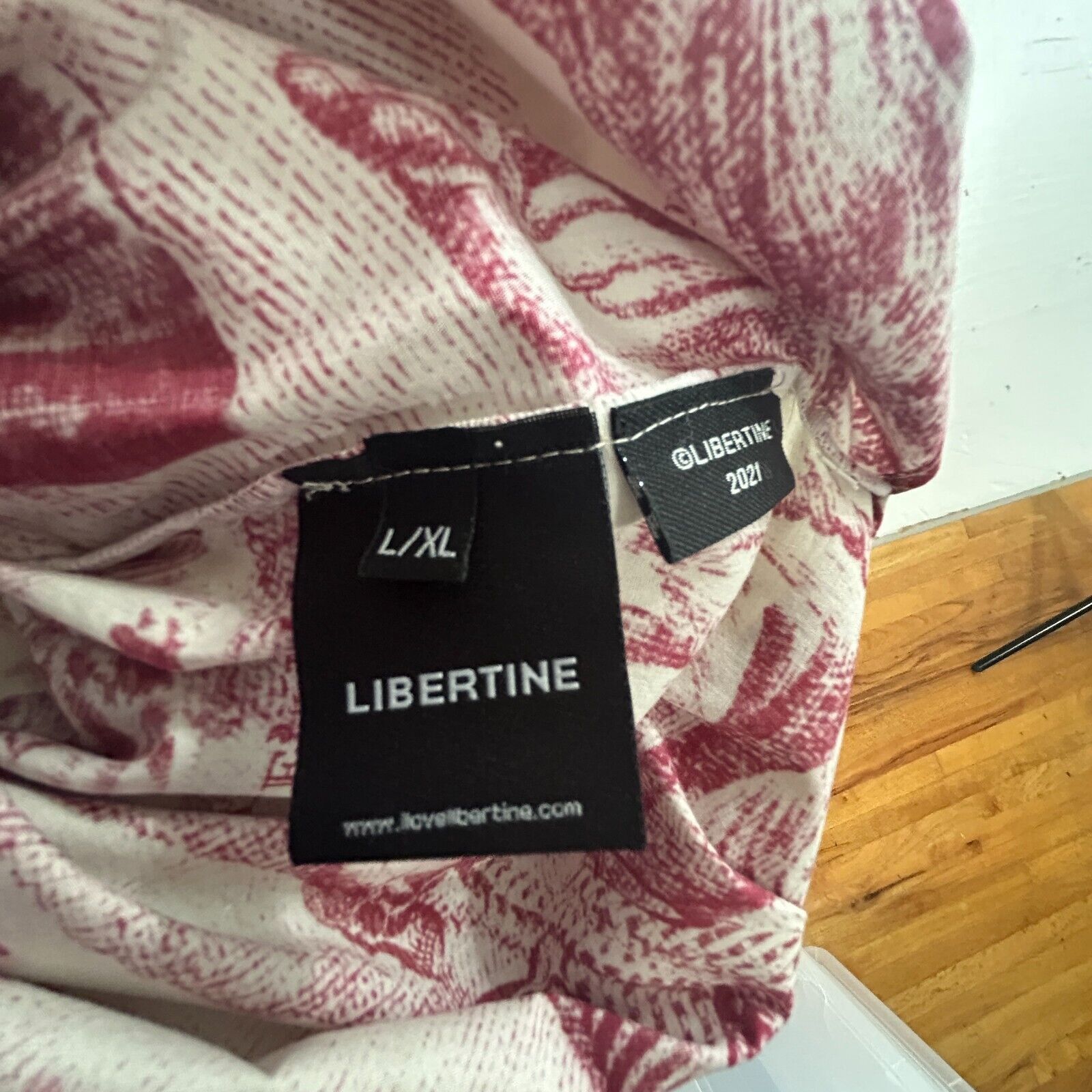Libertine Libertine Red Cream Toile De Nantes Half-Button Tunic L / XL Size XL / US 12-14 / IT 48-50 - 12 Thumbnail