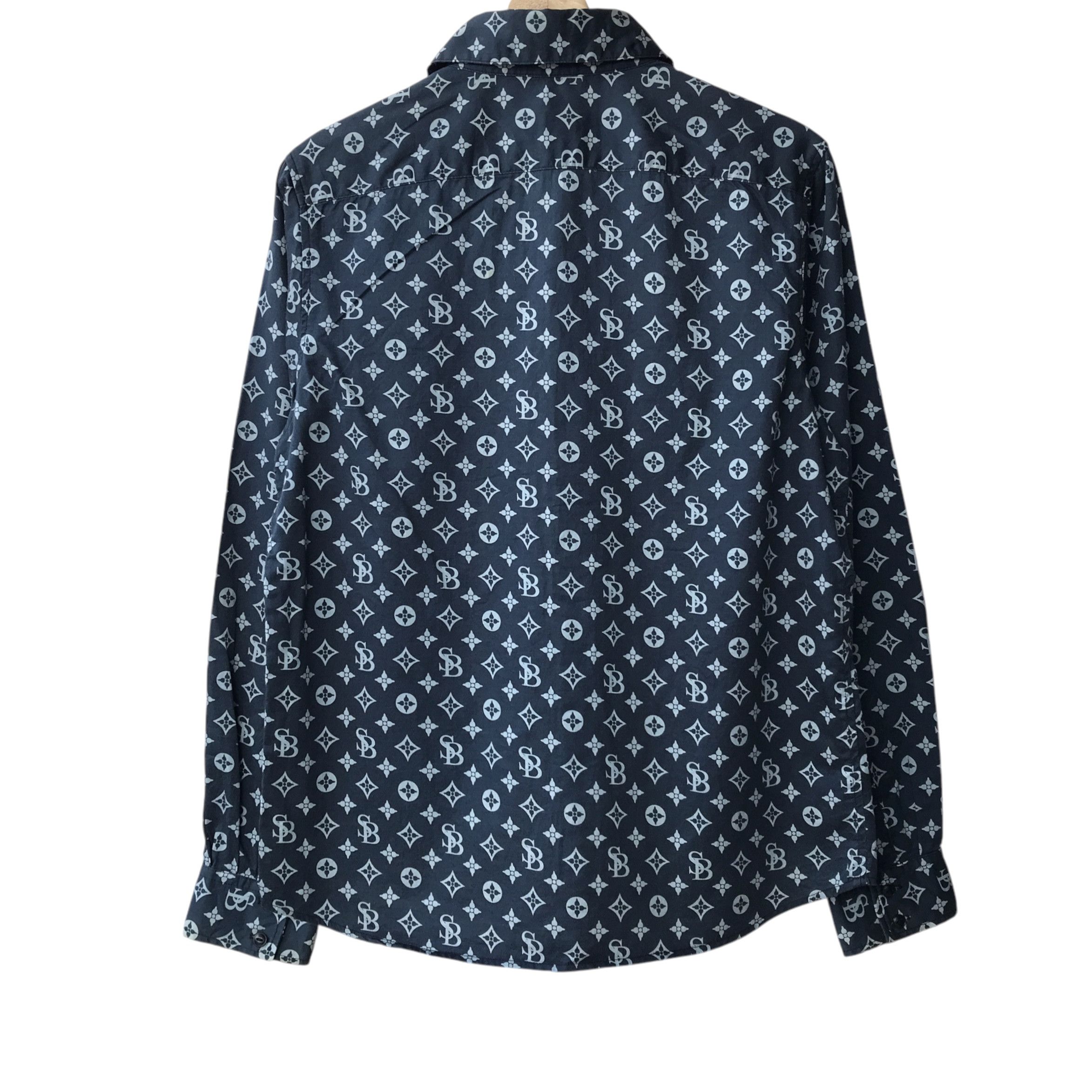 Japanese Brand Subciety Japan Full Print Monogram Casual Shirt Size US M / EU 48-50 / 2 - 2 Thumbnail
