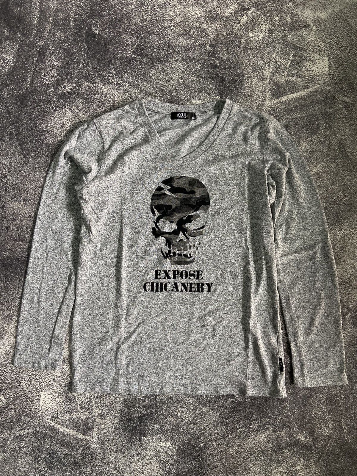 If Six Was Nine × Japanese Brand Azul Primera Skulls Expose Chicanery Longsleeve Size US M / EU 48-50 / 2 - 1 Thumbnail