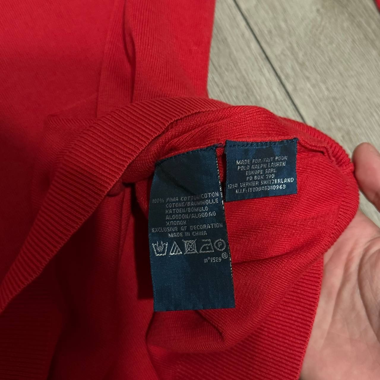 Polo Ralph Lauren polo ralph lauren v neck sweater mens XL Red Size US XL / EU 56 / 4 - 3 Thumbnail