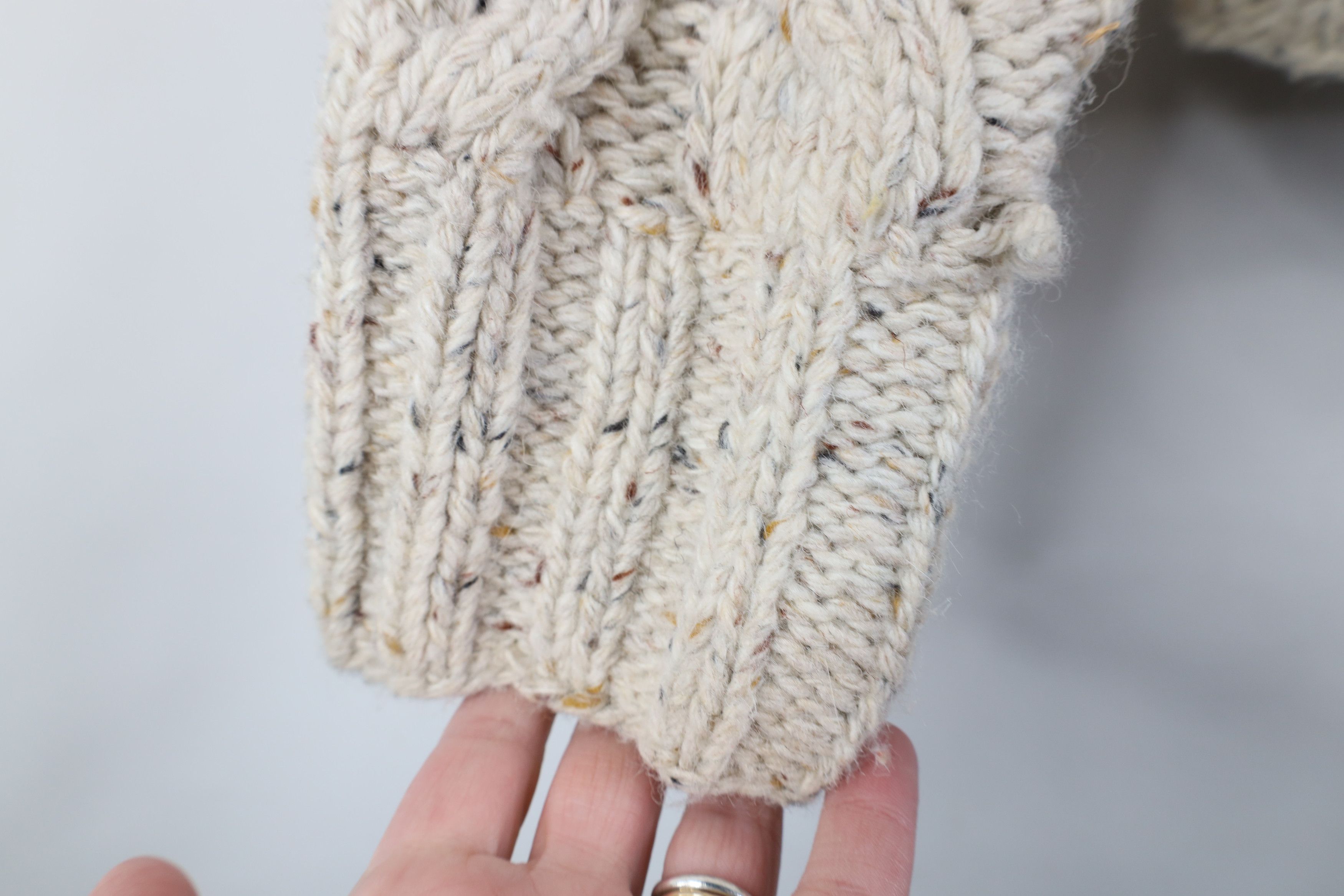 Vintage Vintage 90s Wool Blend Chunky Fisherman Turtleneck Sweater Size S / US 4 / IT 40 - 5 Thumbnail