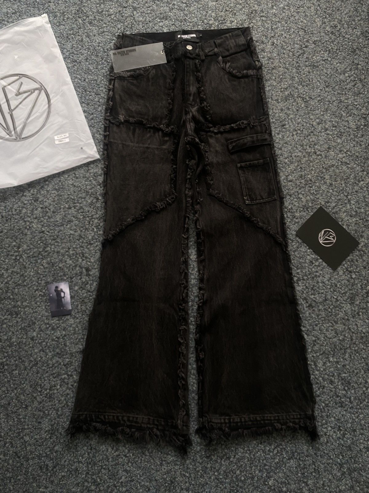 No Faith Studios NO/FAITH STUDIOS FLARED DENIM 001 | Grailed