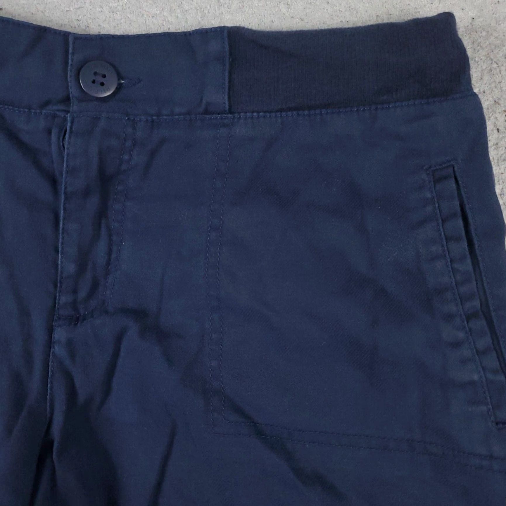 Tommy Hilfiger VINTAGE Tommy Hilfiger Shorts Women's Size Large Blue Casual Flat Front Chino Size 32" / US 10 / IT 46 - 3 Thumbnail