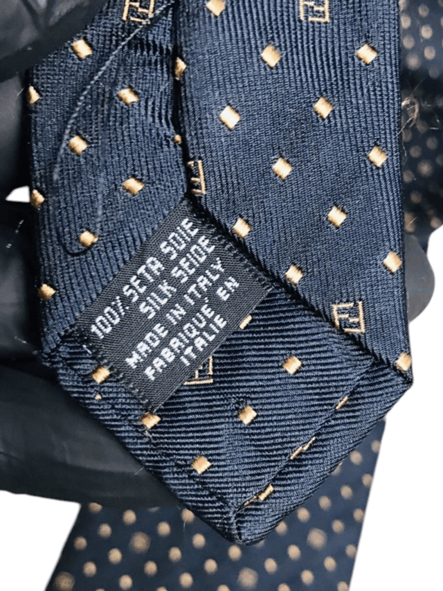 Fendi Fendi Monogram Silk Neckties Size ONE SIZE - 2 Thumbnail