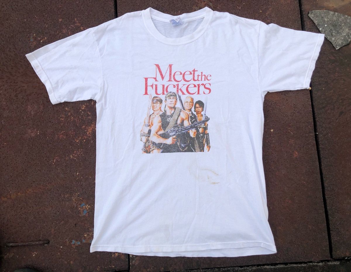 Vintage Meet The Fuckers Tshirt size L 22/28.5 Size US L / EU 52-54 / 3 - 3 Thumbnail