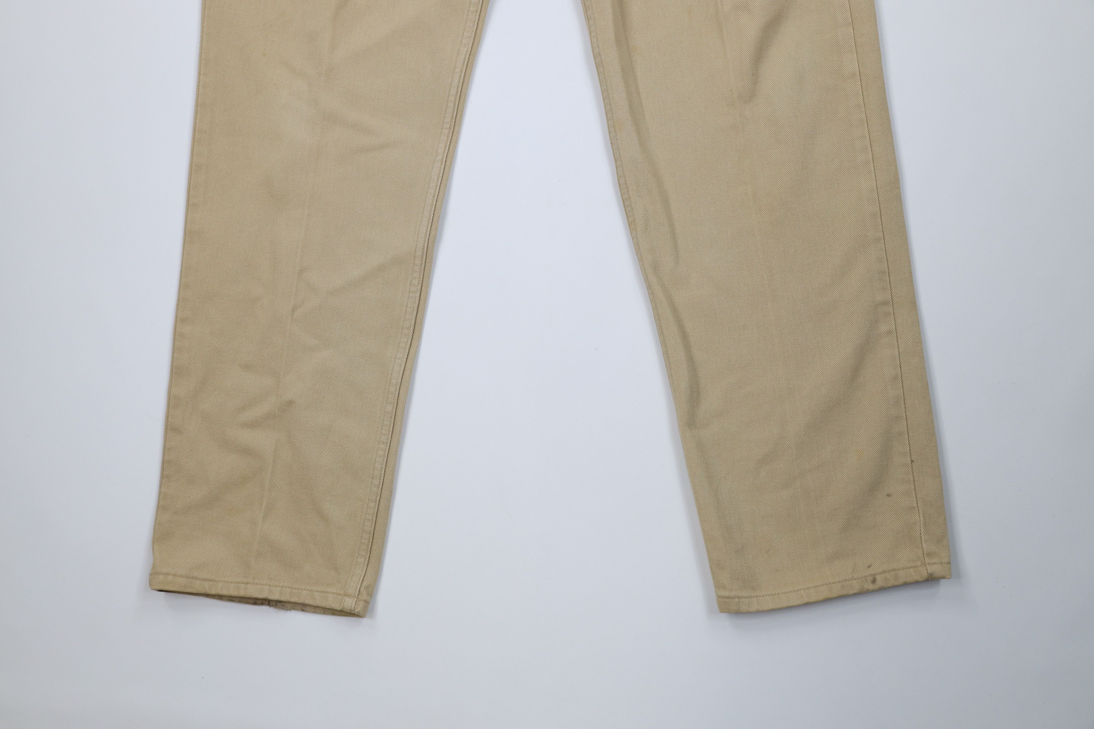 Guess Vintage 90s Guess Relaxed Fit Tapered Leg Jeans Beige Size US 36 / EU 52 - 4 Thumbnail