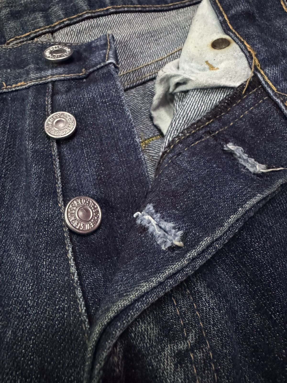 Levi's Levis 501xx Selvedge Denim Jeans Size US 29 - 4 Thumbnail