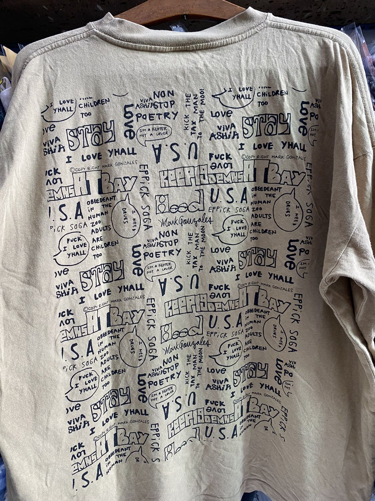 Vintage MARK GONZALES TSHIRT Size US XXL / EU 58 / 5 - 8 Thumbnail