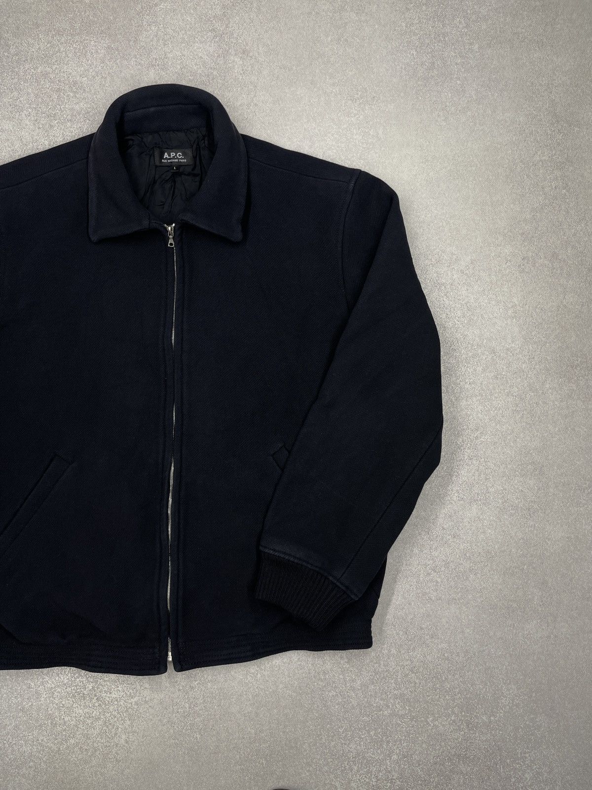 A.P.C. Mens A.P.C. Rue Madame Paris Bomber Jacket Navy Size L Size US L / EU 52-54 / 3 - 3 Thumbnail