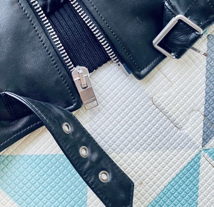Saint Laurent Paris × Yves Saint Laurent Saint Laurent slp13ss First Year Flying Jacket Leather Size US S / EU 44-46 / 1 - 21 Thumbnail