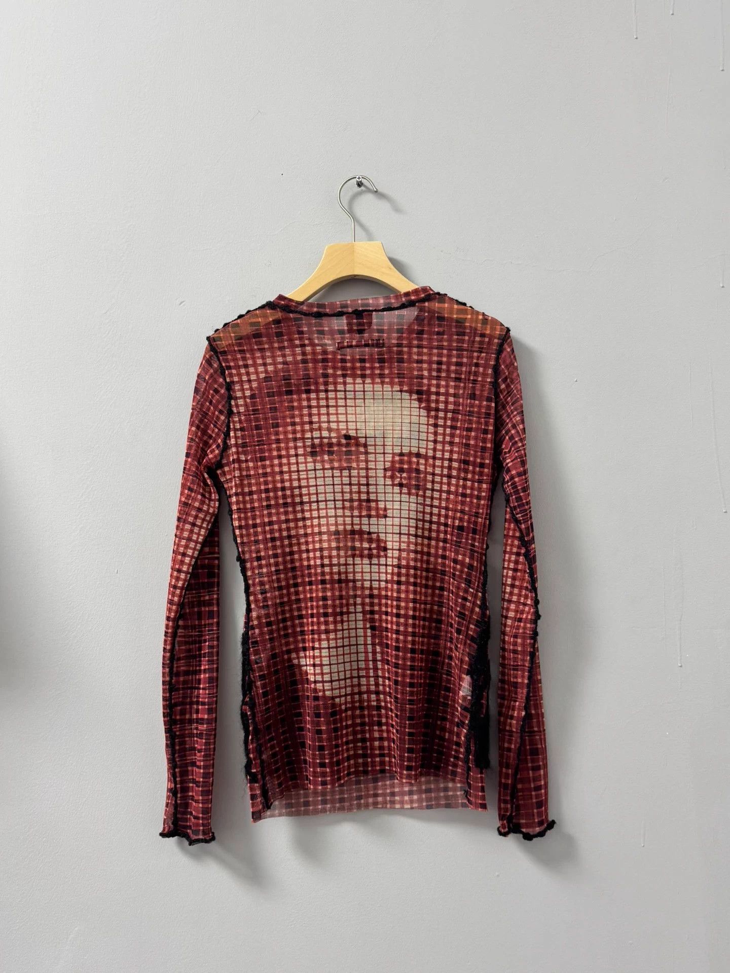 Jean Paul Gaultier Jean Paul Gaultier 01fw Portrait Mesh Embroidery Top Size S / US 4 / IT 40 - 2 Thumbnail