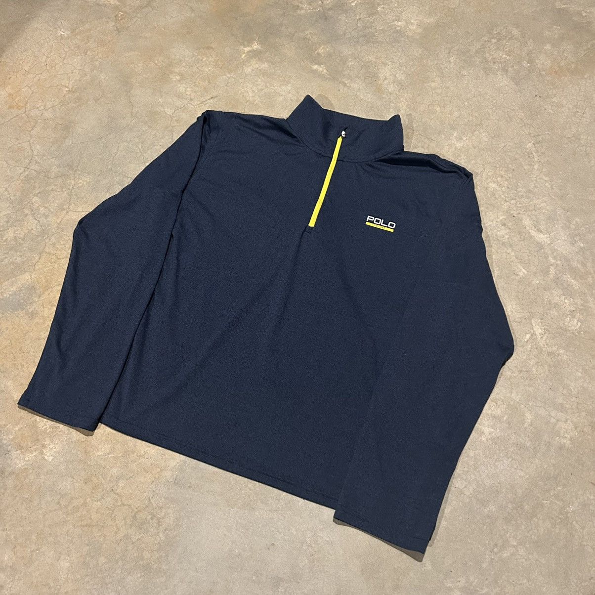 Polo Ralph Lauren × Vintage Essential Vintage Polo Sport Performance Quarter Zip Shirt Size US XL / EU 56 / 4 - 2 Thumbnail