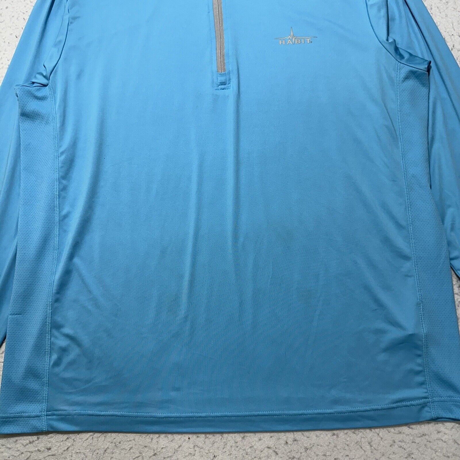 Other Habit XL Light Blue 1/4 Zip Long Sleeve Sweatshirt Pullover Size US XL / EU 56 / 4 - 7 Thumbnail