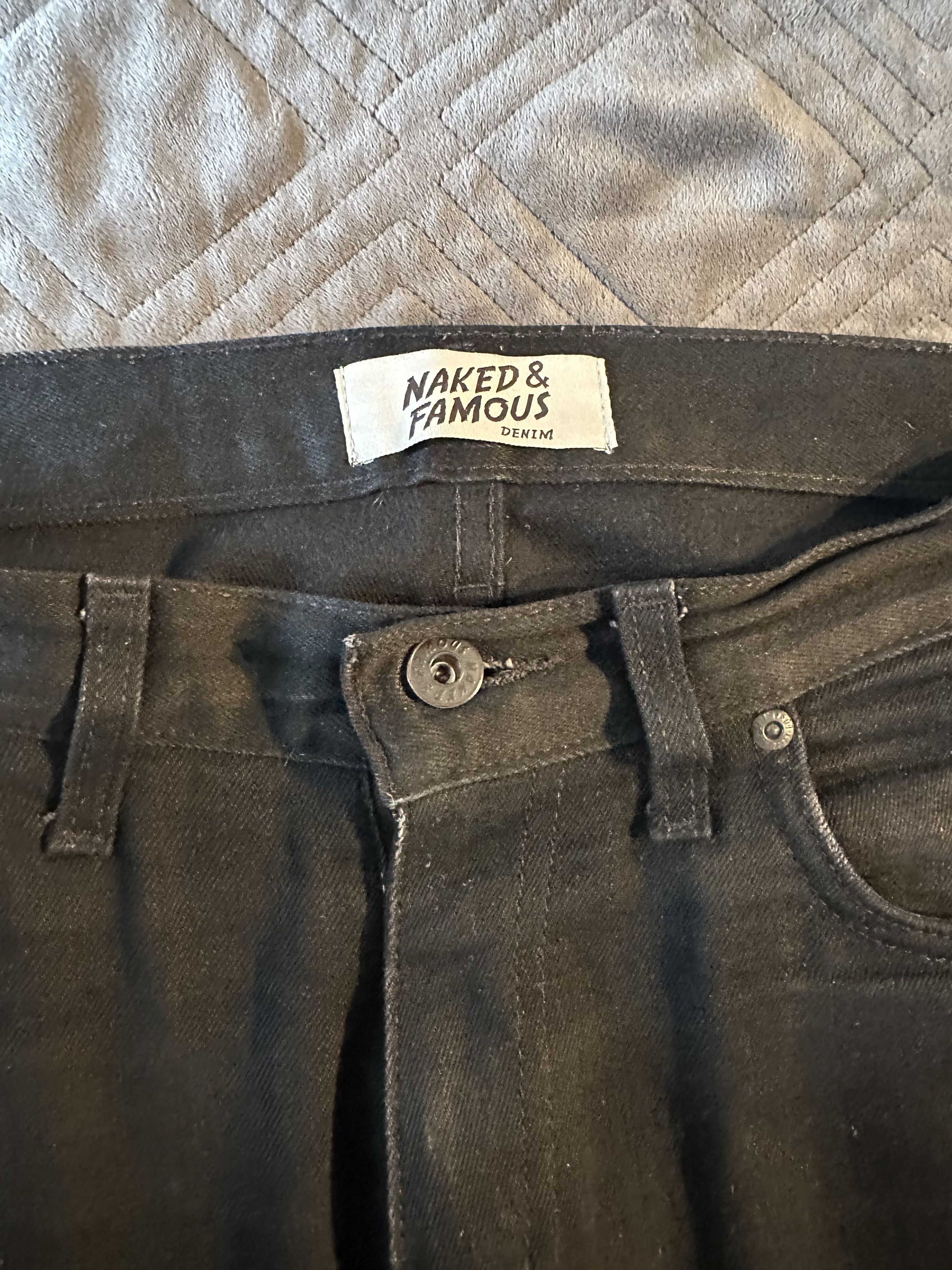 Naked & Famous Raw Cashmere Super Guy Denim Size US 31 - 4 Thumbnail