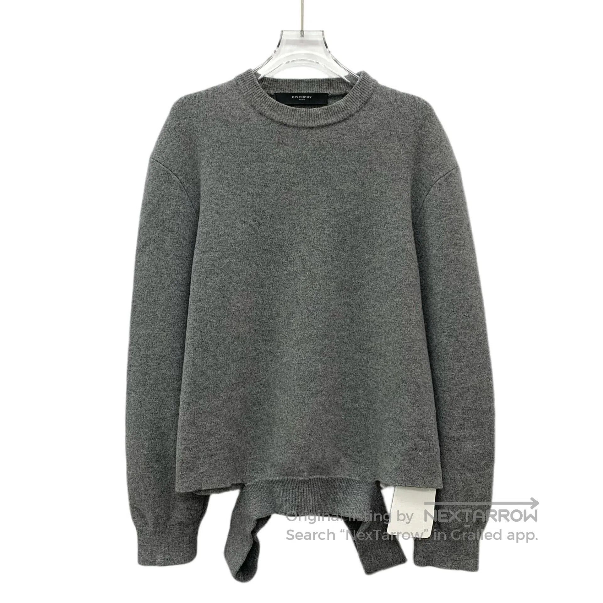 Givenchy givenchy gray wool crew neck sweater. Size US M / EU 48-50 / 2 - 1 Thumbnail