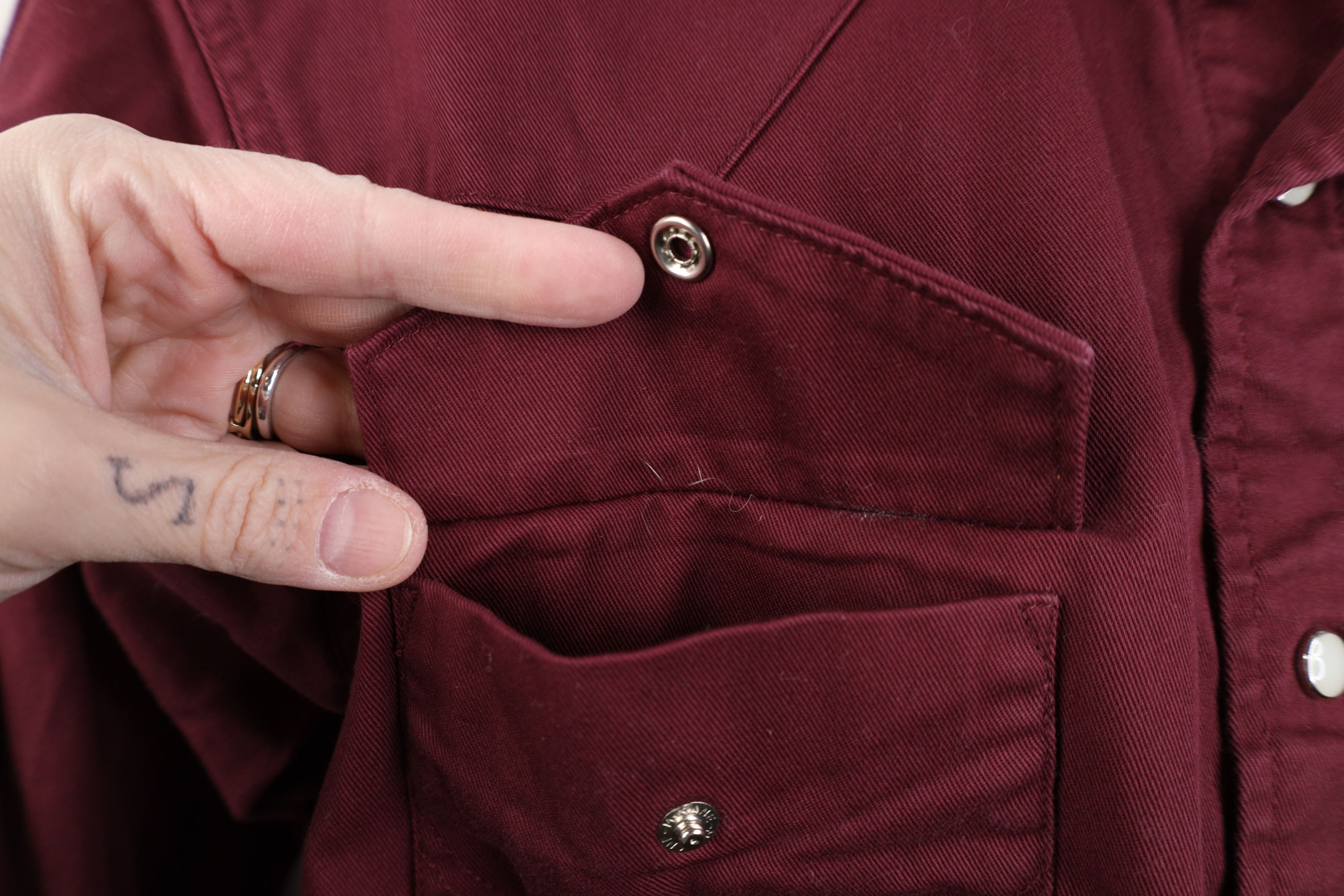 Wrangler Vintage 90s Wrangler Heavy Western Cowboy Button Shirt Red Size US M / EU 48-50 / 2 - 6 Thumbnail