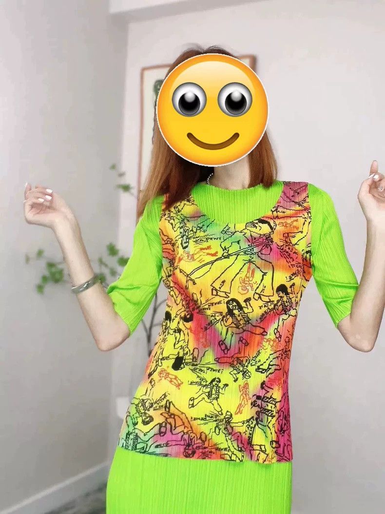 Issey Miyake size:3 Graffiti vest