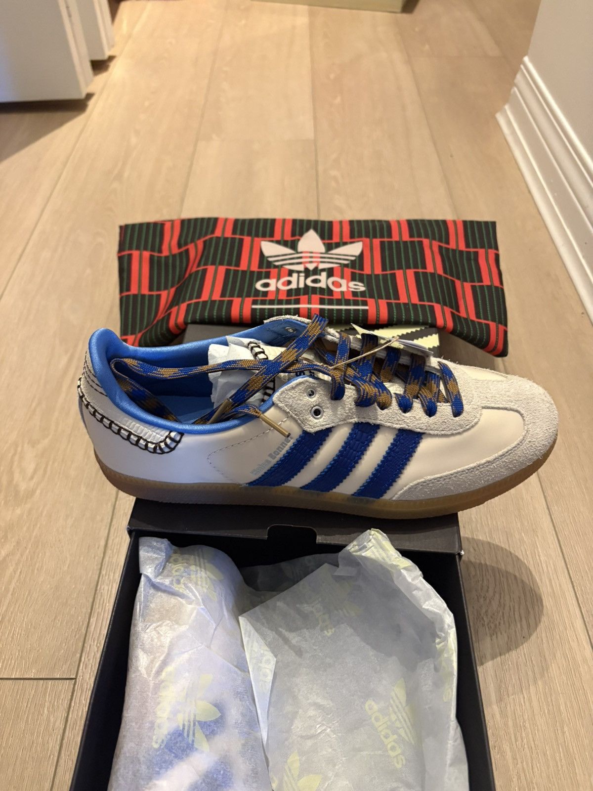 Adidas × Wales Bonner Adidas x Wales Bonner Samba Nylon “Wonder Clay Royal Blue” Size US 10 / EU 43 - 3 Thumbnail