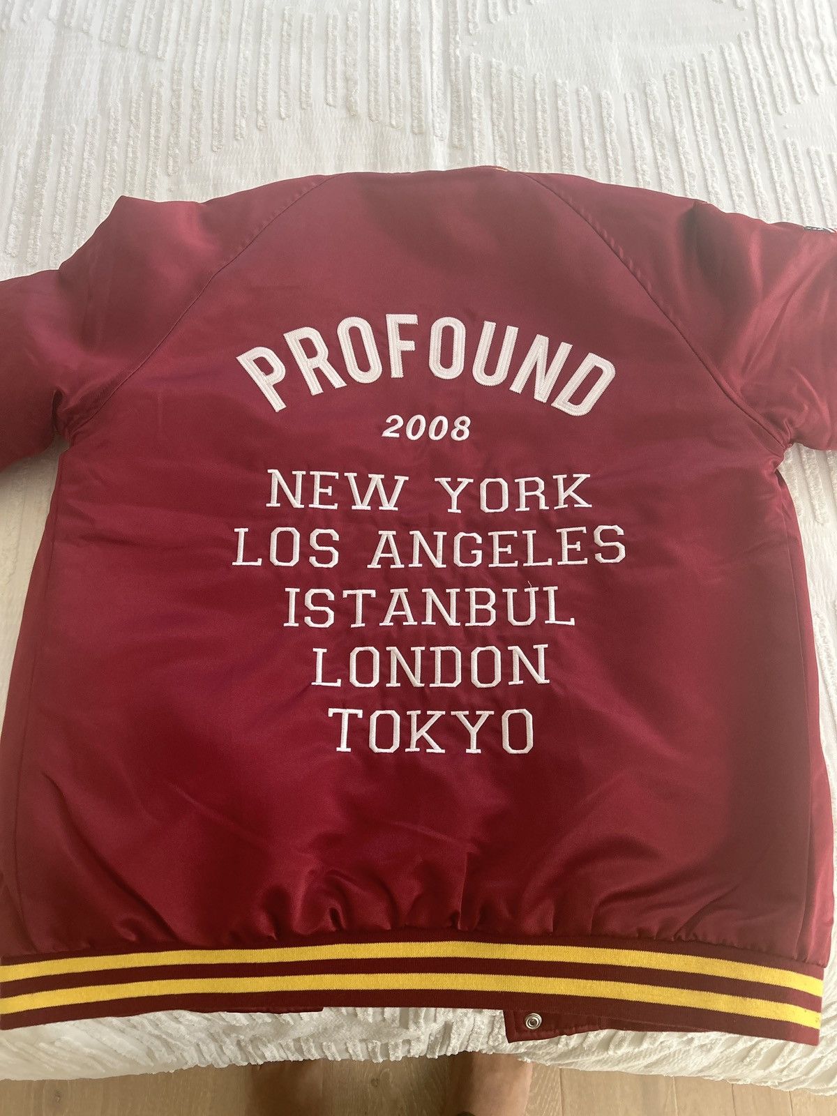 Profound Aesthetic Light Maroon varsity jacket Size US S / EU 44-46 / 1 - 4 Thumbnail