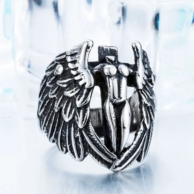 Jewelry Angle Ring Streetwear Jewelry Fashion Gift Size ONE SIZE - 1 Thumbnail