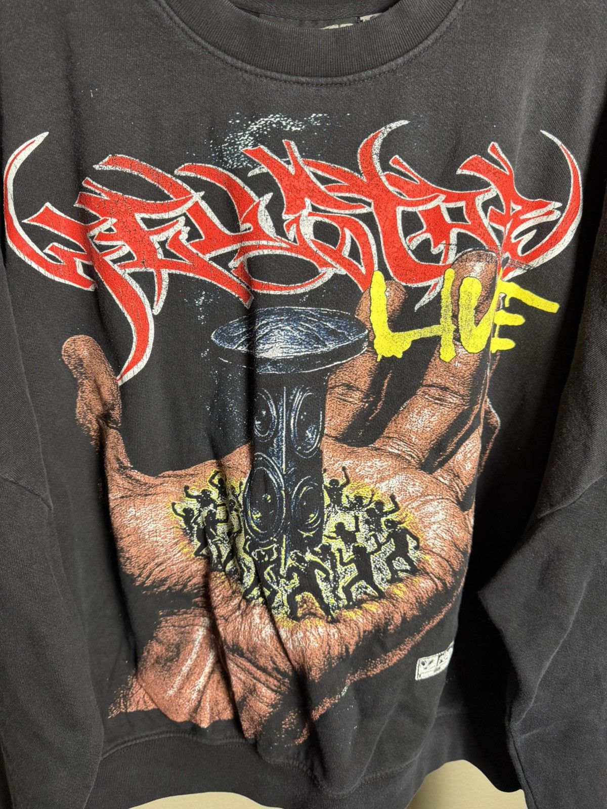 HELLSTAR HELLSTAR “Live” Crewneck Sweater Size US M / EU 48-50 / 2 - 3 Thumbnail