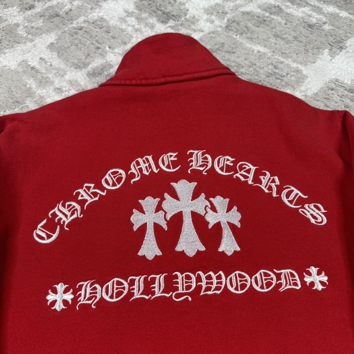 Chrome Hearts King taco triple cross embroidered quarter zip pullover Size US M / EU 48-50 / 2 - 6 Thumbnail