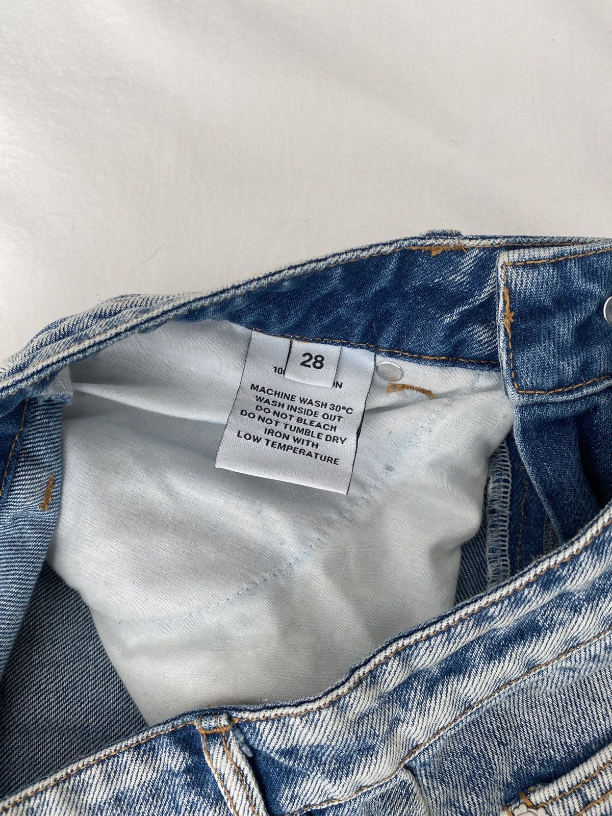 Racer Worldwide Racer Worldwide Washed Ice Patch Jeans Size US 28 / EU 44 - 6 Thumbnail