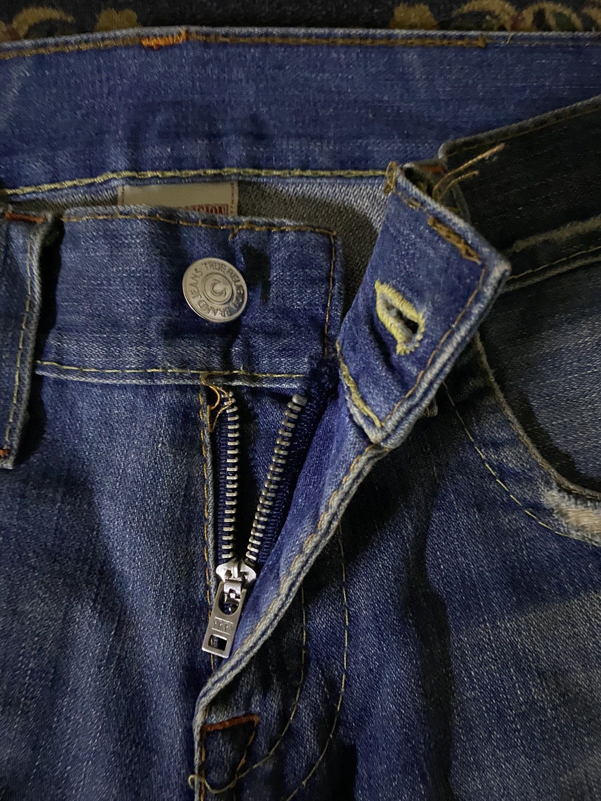 Jean × True Religion 🔥FLARE🔥TRUE RELIGION Flare Distressed Denim Size US 33 - 10 Thumbnail