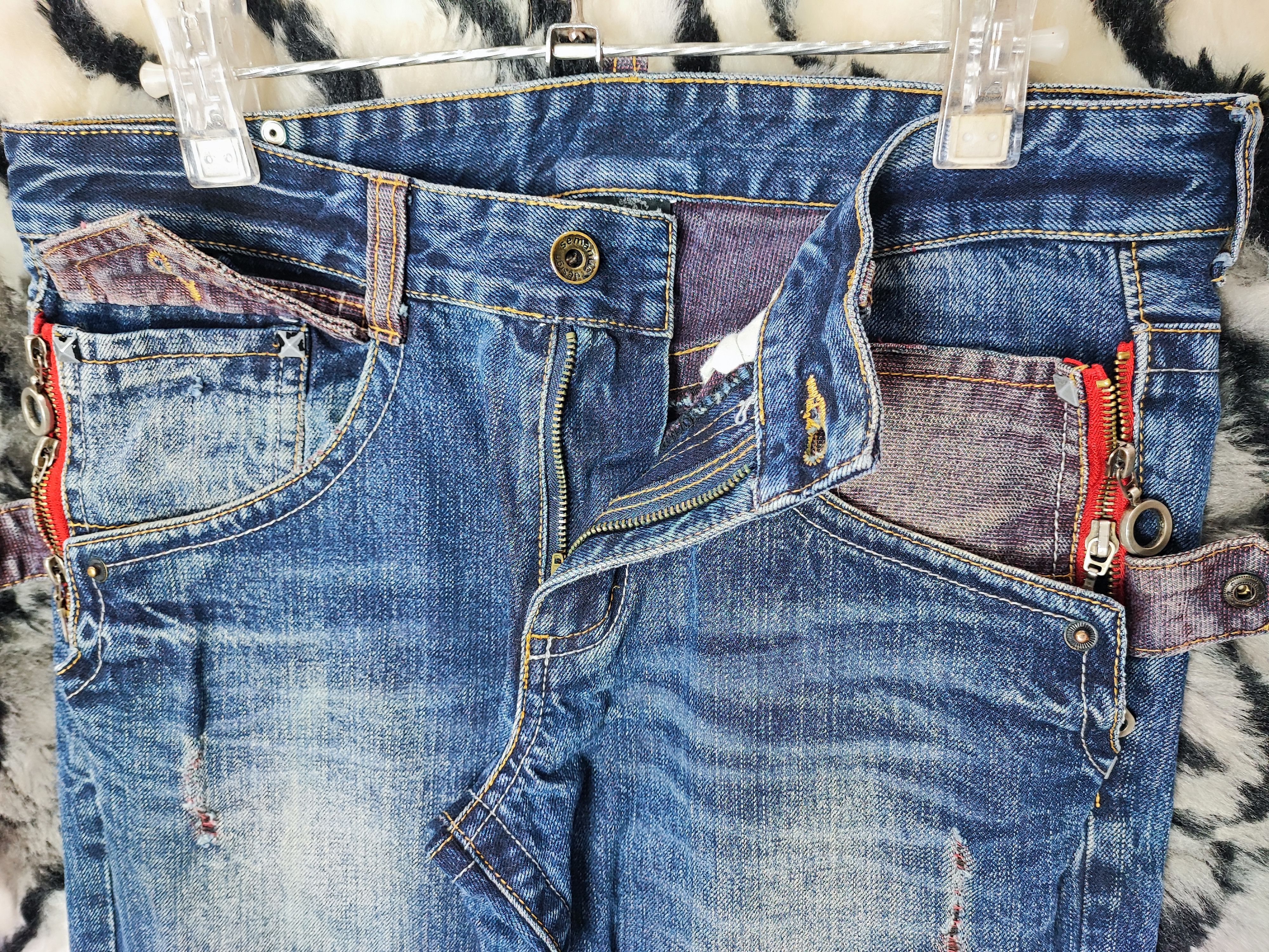semanticdesign Semantic Design Flared Bootcut Japan Jeans Punk Distressed Size US 32 / EU 48 - 5 Thumbnail