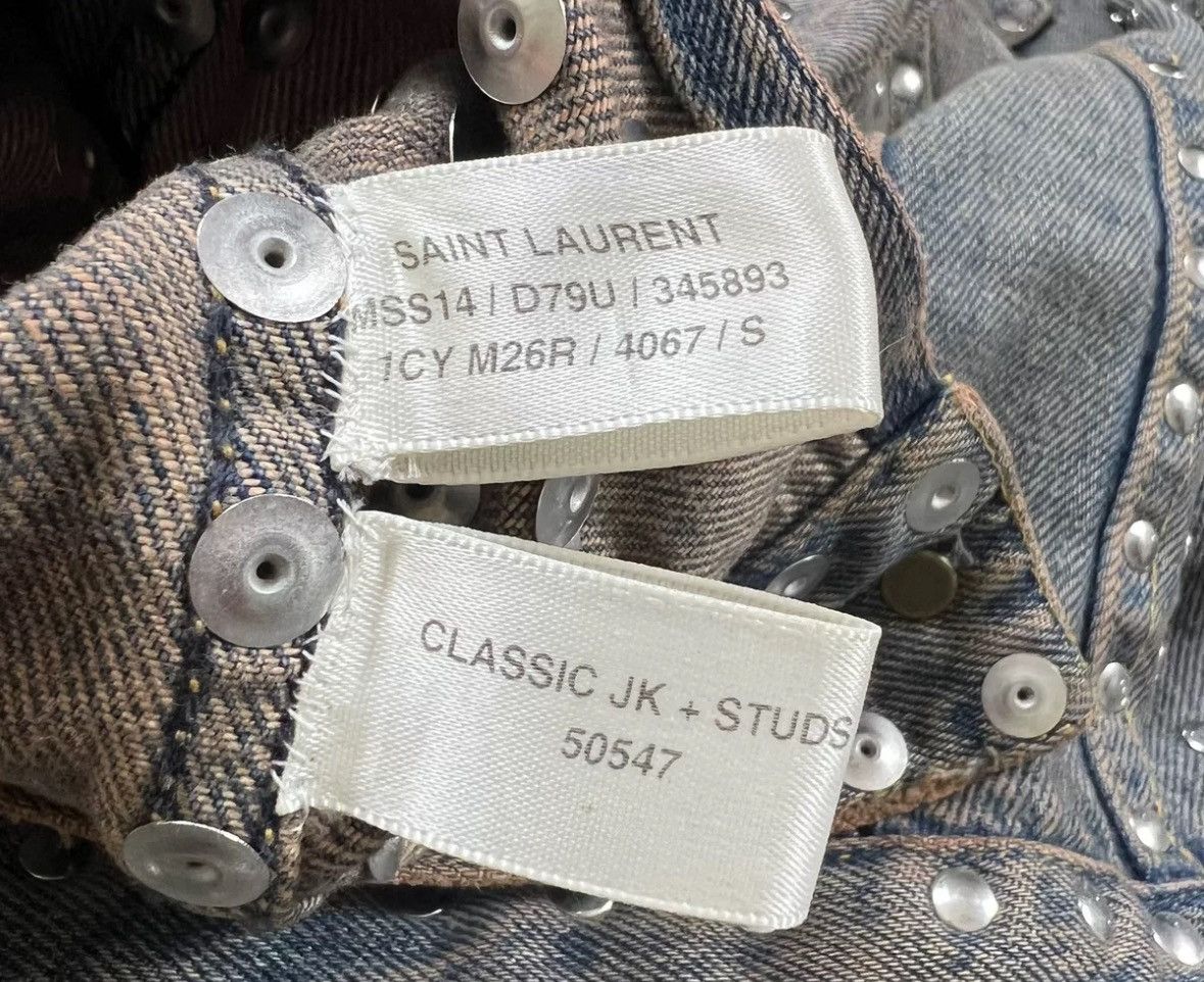 Saint Laurent Paris × Yves Saint Laurent Saint Laurent slp14ss butterfly denim jacket2412-Nextarrow Size US S / EU 44-46 / 1 - 6 Thumbnail