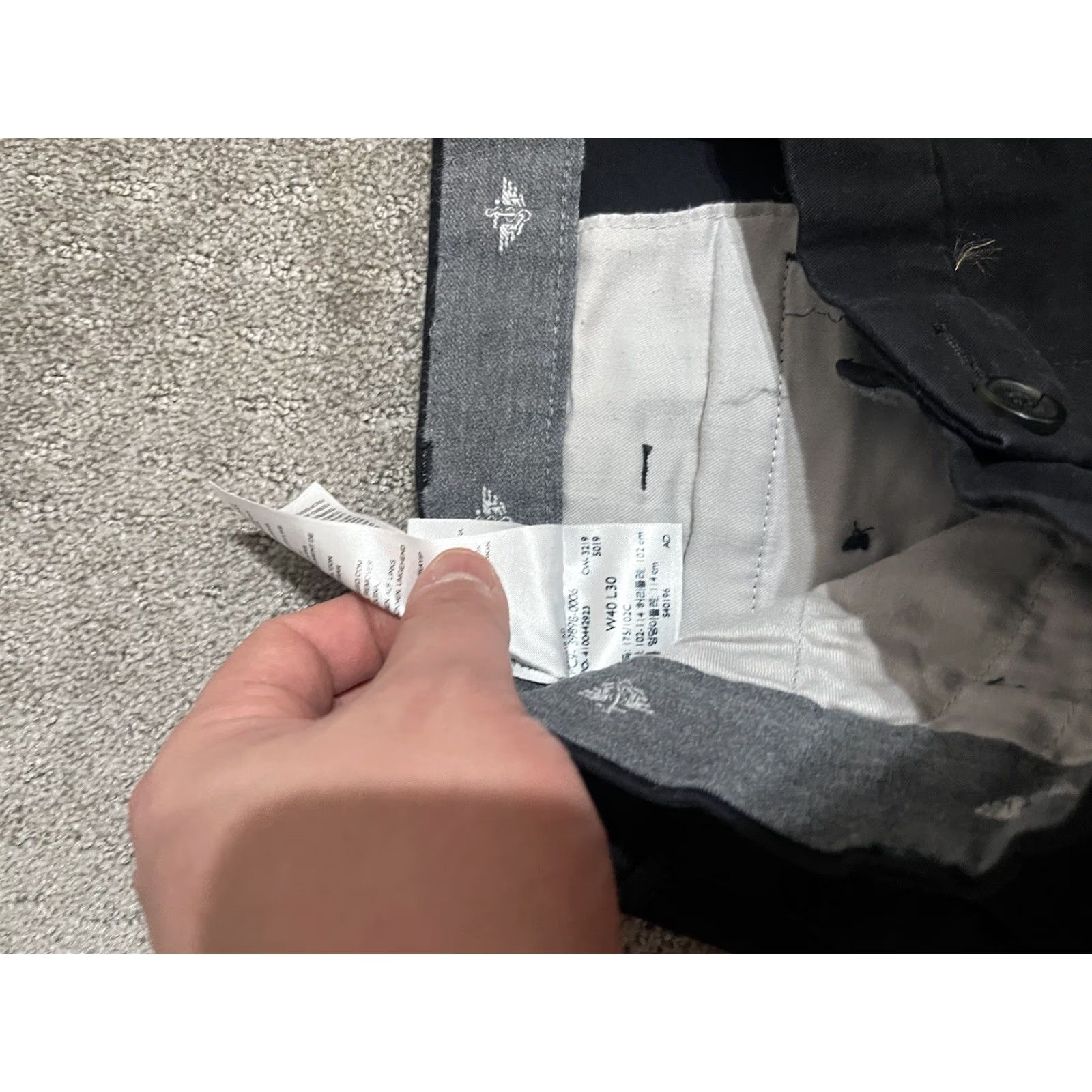 Dockers DOCKERS Pants Mens Size 40x30 Black Chino Flat Front Straight Fit Size US 40 / EU 56 - 6 Thumbnail