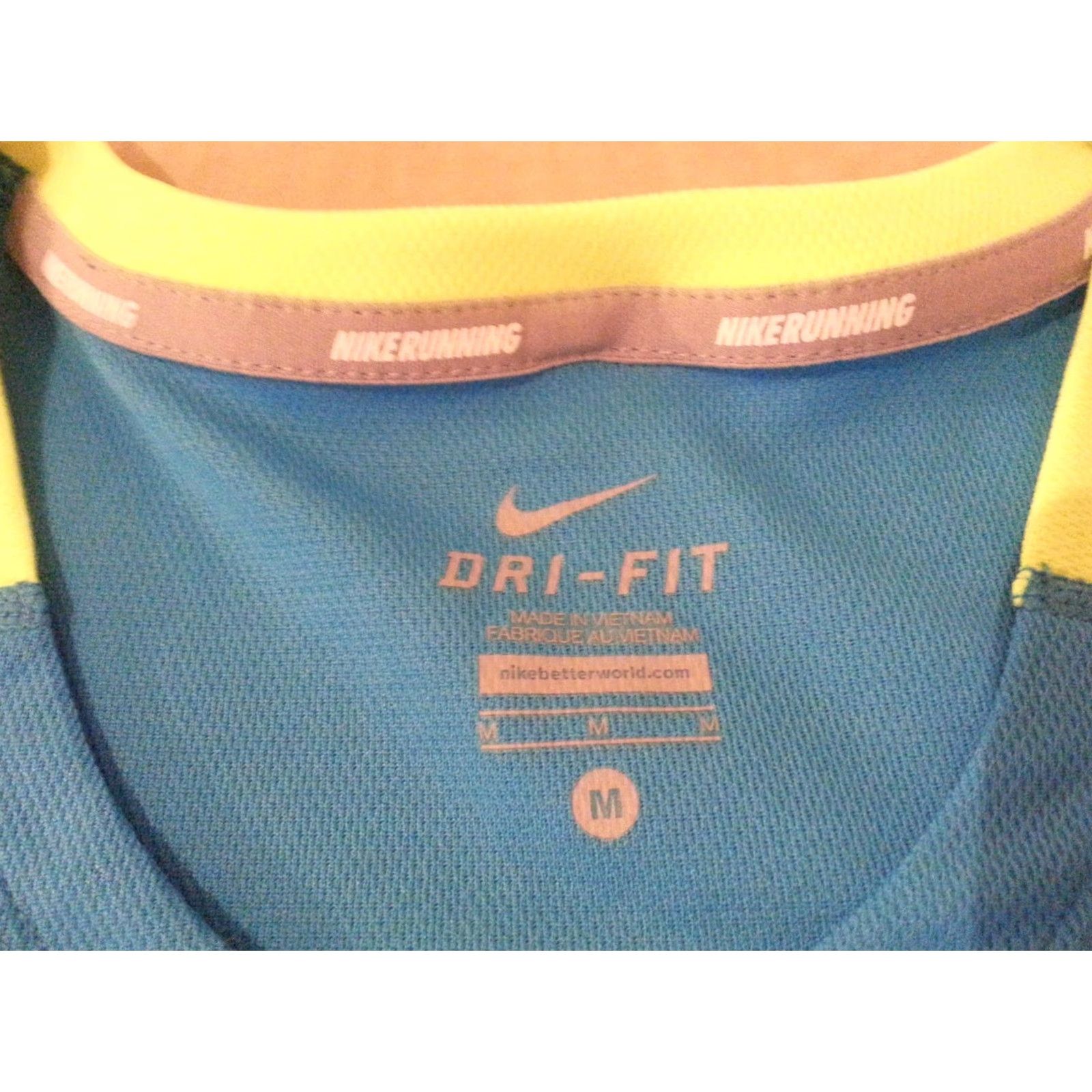 Nike VINTAGE or Nike Shirt M Medium Blue Athletic Gym Workout Running Blouse Size M / US 6-8 / IT 42-44 - 5 Thumbnail