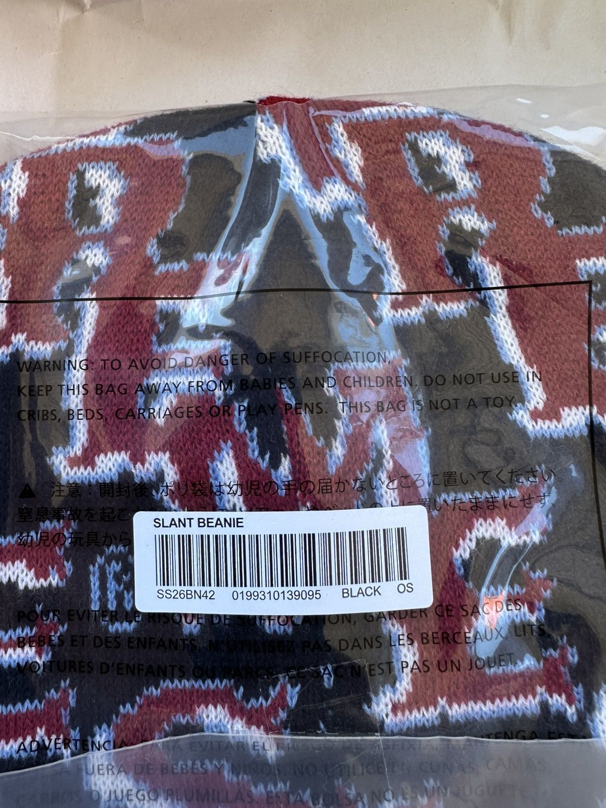 Supreme Supreme Slanted Gothic Outline Beanie Size ONE SIZE - 4 Thumbnail