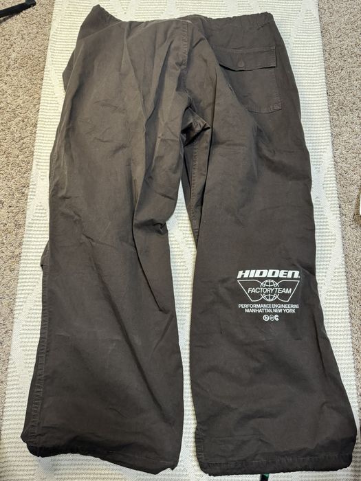 HIDDEN Hidden NY H logo pixelated over pants S/M | Grailed