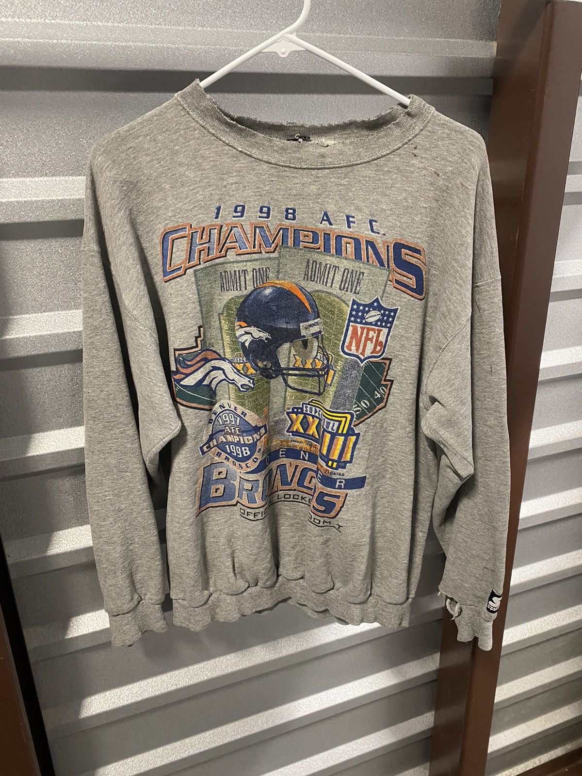 NFL × Starter × Vintage 1998 Broncos Starter Champions Sweatshirt Size US L / EU 52-54 / 3 - 1 Thumbnail