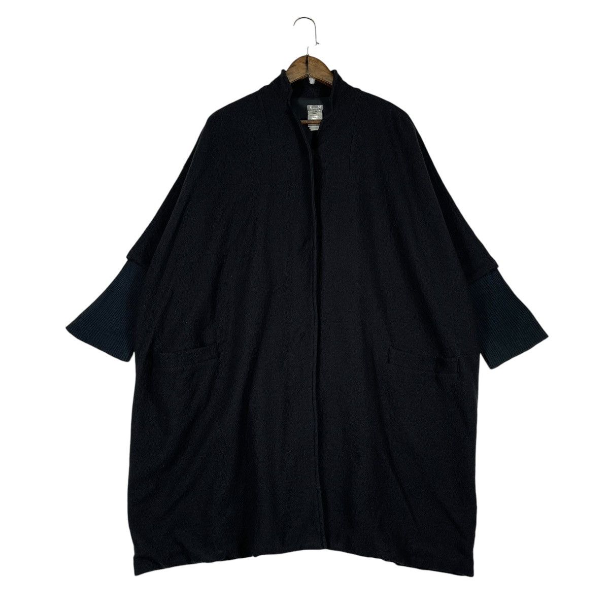 Other Kristensen DU NORD Black Cashmere Wool Oversized Coat Size M / US 6-8 / IT 42-44 - 10 Thumbnail
