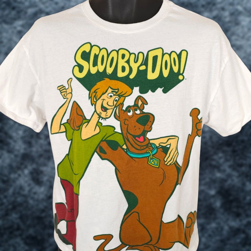 Vintage Scooby Doo T Shirt Mens Size Medium White Cartoon Hanna Barbera Shirt Mens Medium White Scooby-Doo Size US M / EU 48-50 / 2 - 1 Thumbnail