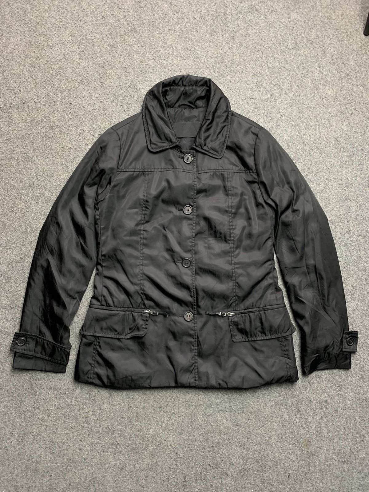 image of Prada Coats Jacket Rework in Black, Women's (Size Medium)