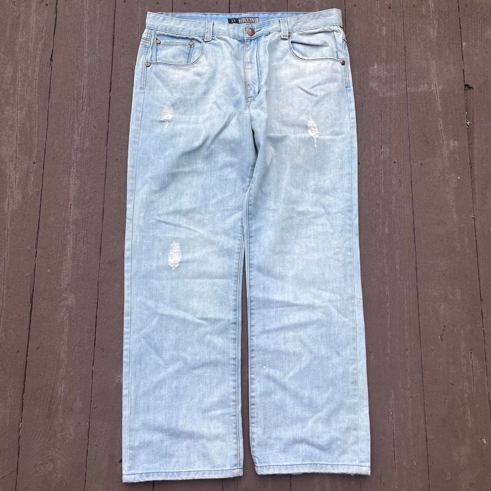 Xray Footwear Vintage y2k XRay Baggy Blue Jeans Size US 38 / EU 54 - 5 Thumbnail