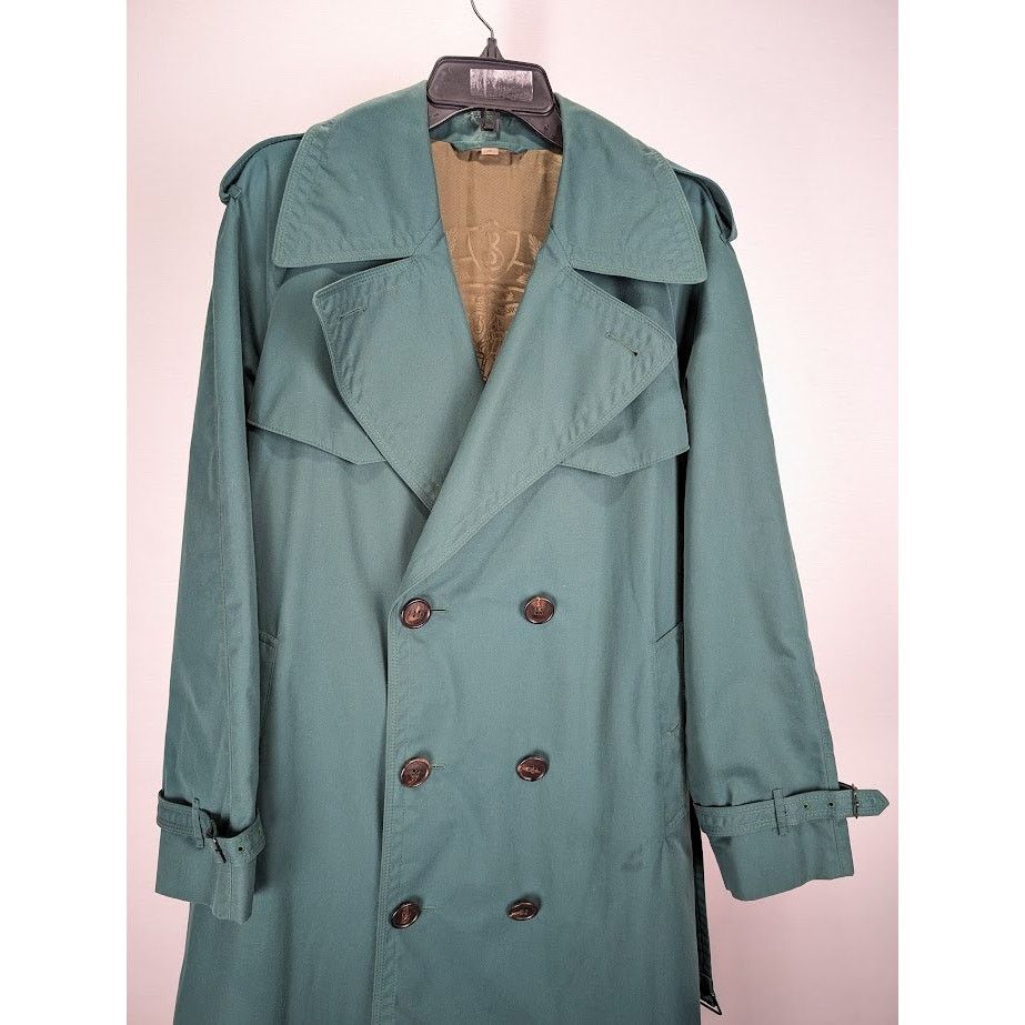 Burberry o1rshd1 CC20 Long Coat in Green Size US M / EU 48-50 / 2 - 4 Thumbnail