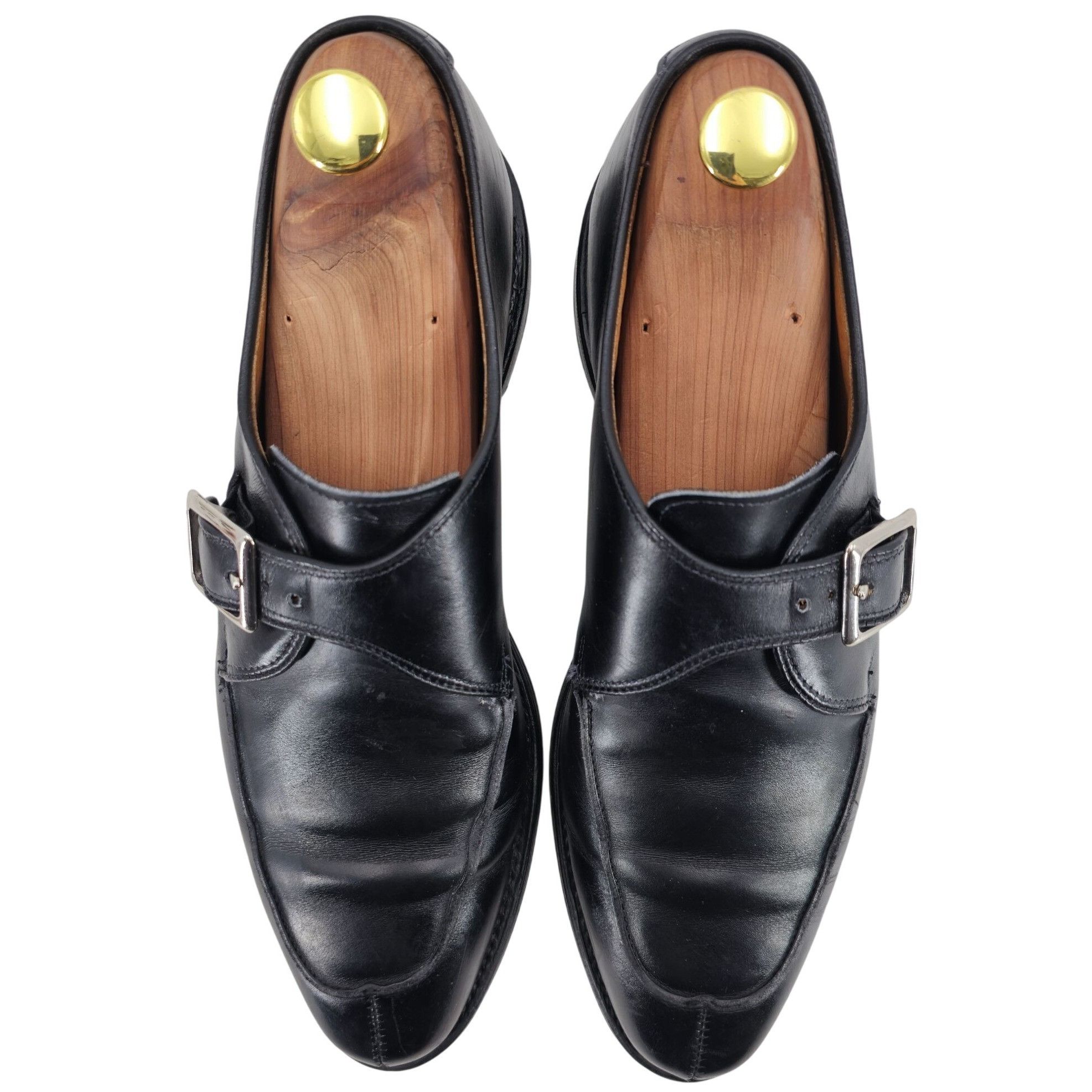 Allen Edmonds Allen Edmonds Men's 9B Black Calf Leather Dress Shoes Thayer Size US 9 / EU 42 - 11 Thumbnail