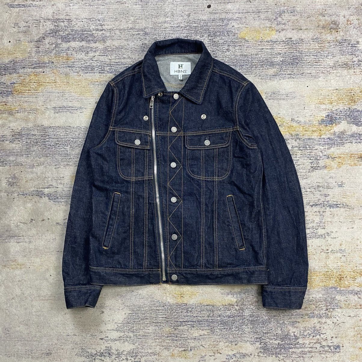 Japanese Brand Hbns bikers denim jacket Size US XL / EU 56 / 4 - 1 Thumbnail