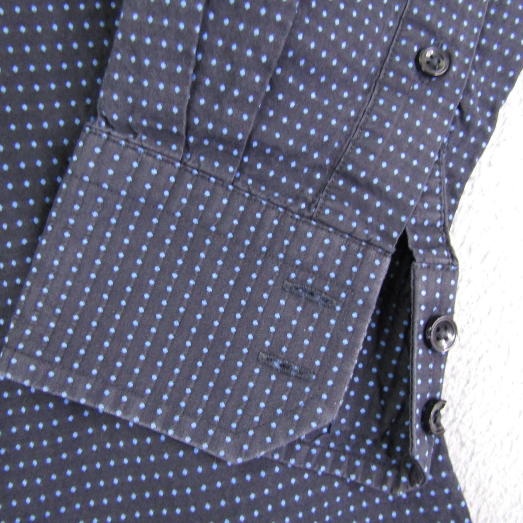 Reiss Reiss Shirt Mens M Blue Polka Dot Button-Up Long Sleeve Cotton Formal Size US M / EU 48-50 / 2 - 4 Thumbnail